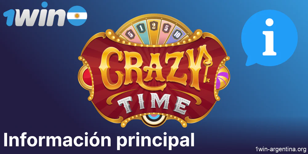 Las principales características del juego Crazy Time en 1win Argentina