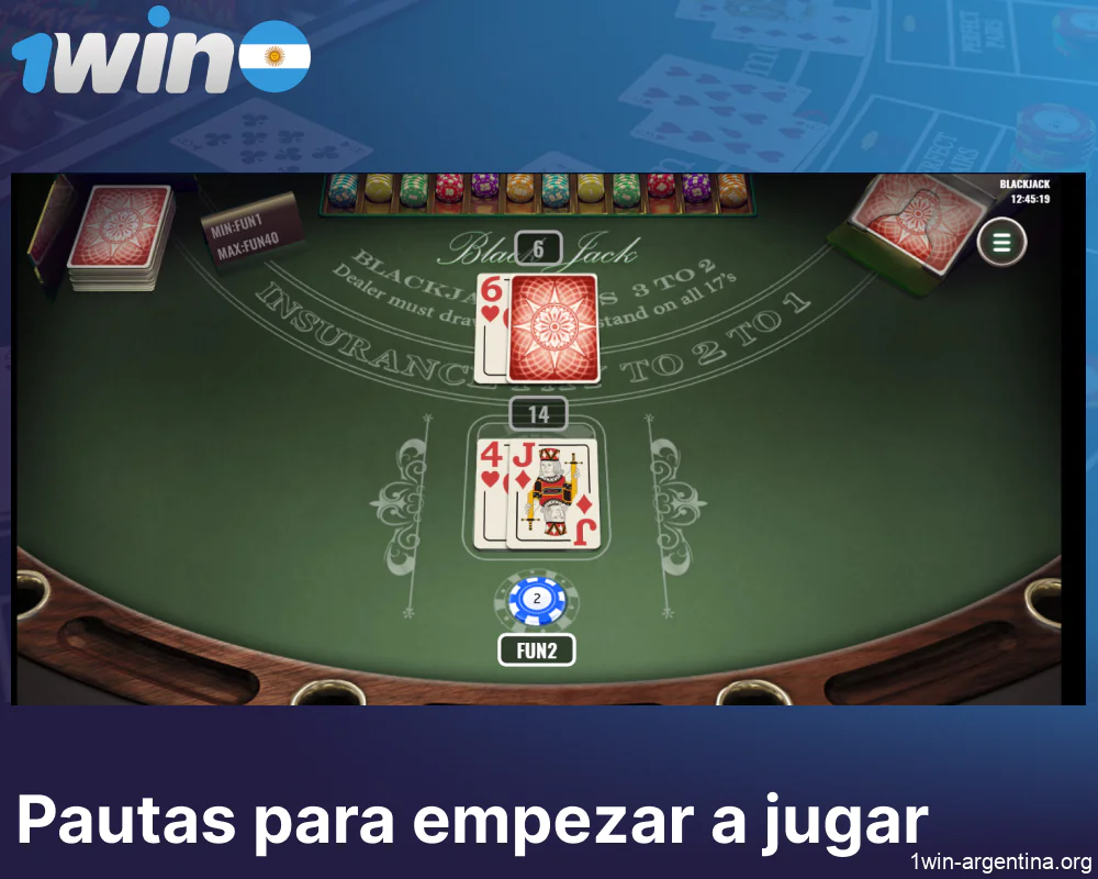 Instrucciones para jugar al Blackjack en 1win para jugadores de Argentina