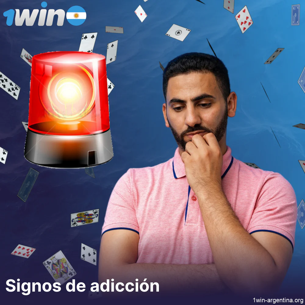 Señales de adicción al juego que deben tener en cuenta los jugadores de 1win