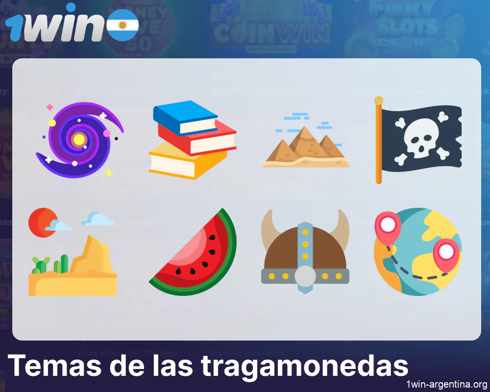 Los temas más populares de los juegos de tragamonedas de 1win en Argentina