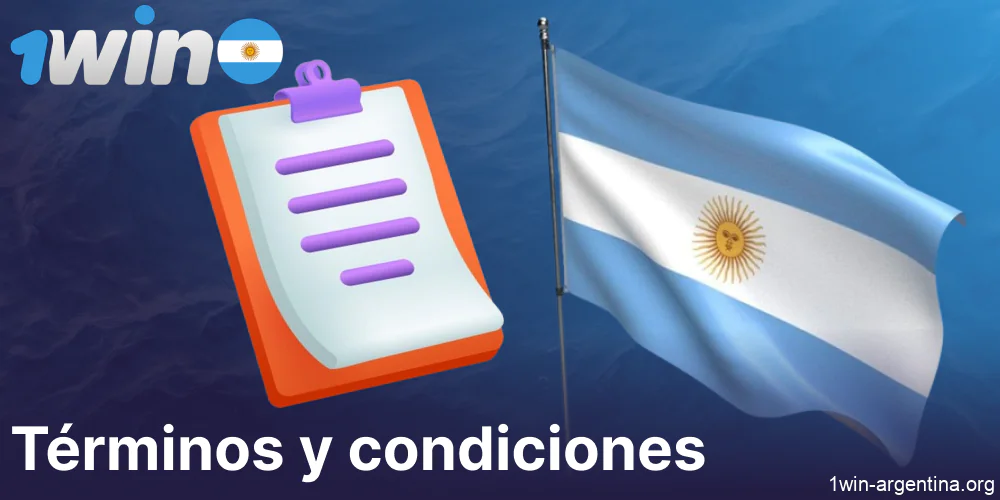 Términos y condiciones del casino en línea 1win en Argentina