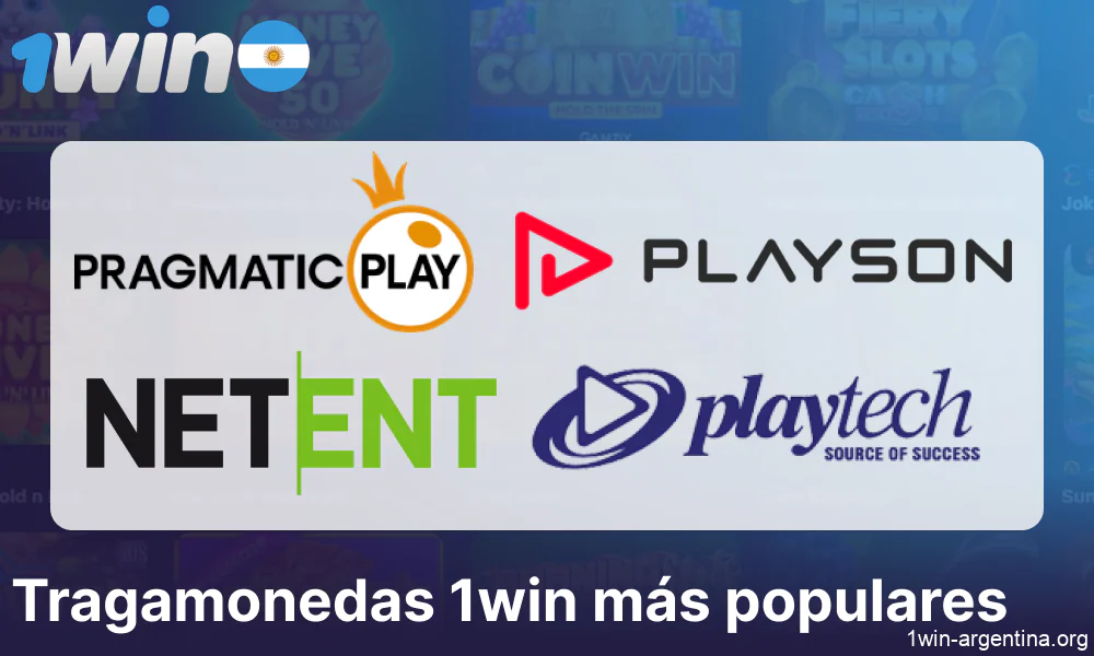 Los proveedores de juegos de tragamonedas más populares de 1win en Argentina
