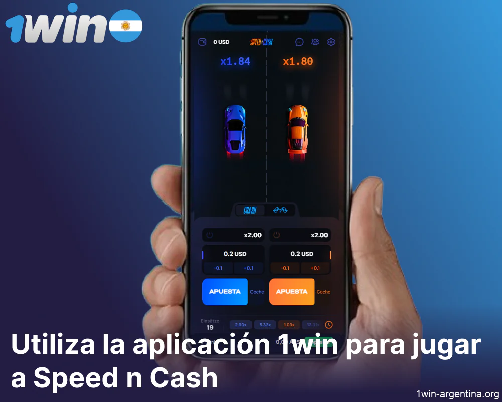Juega al juego Speed n Cash en Argentina a través de la aplicación móvil 1win