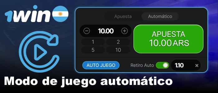 Modo auto en el juego en Aviator
