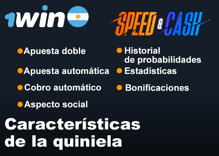Detalles de la quiniela 1win Speed-n-Cash