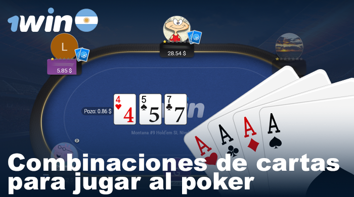Combinaciones de cartas en el póquer