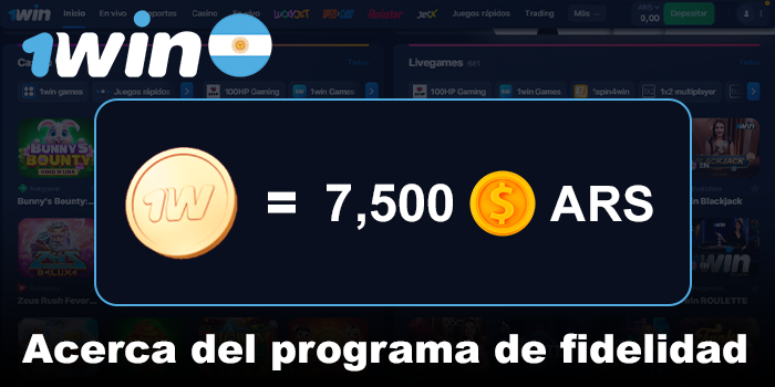 Información sobre el programa de fidelidad de 1win AR