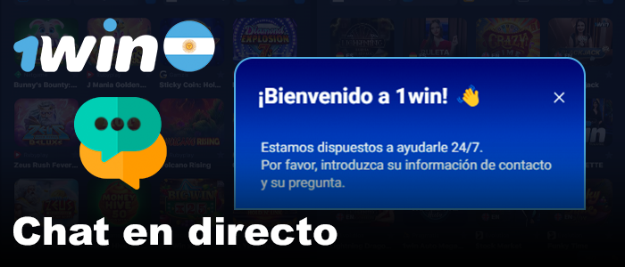 Chat en línea en 1win Argentina